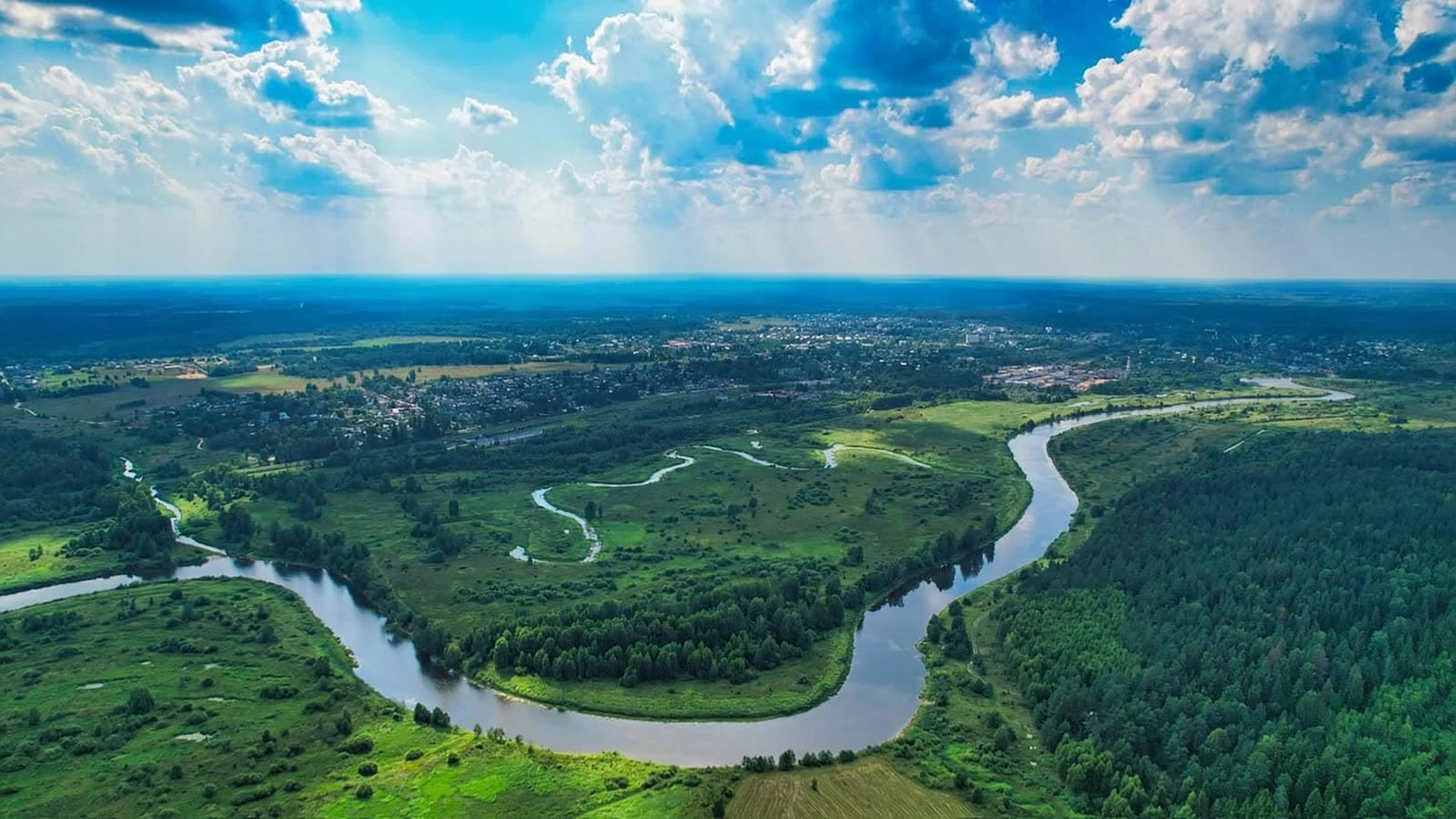 Maksatikha — aerial view